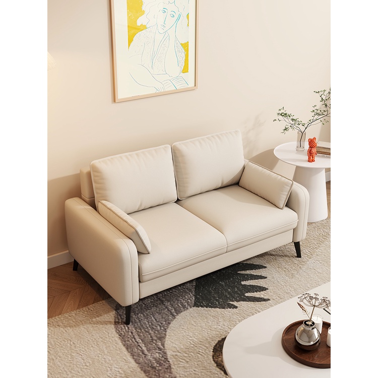 『MOKA®摩卡』雙人小沙發小戶型客廳卧室公寓出租房科技布藝服裝店簡約現代輕奢