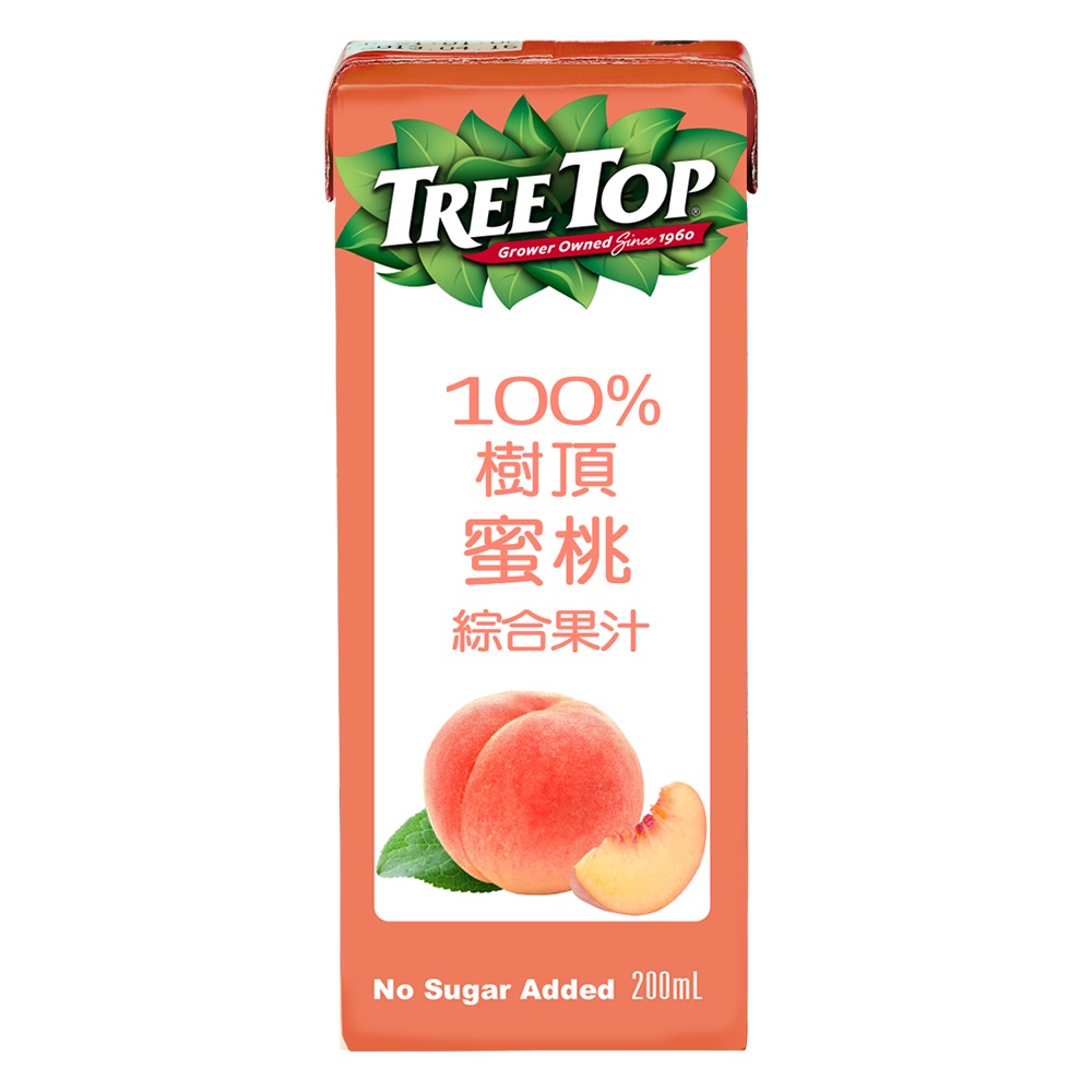 TREE TOP樹頂 蜜桃綜合果汁200mlx24