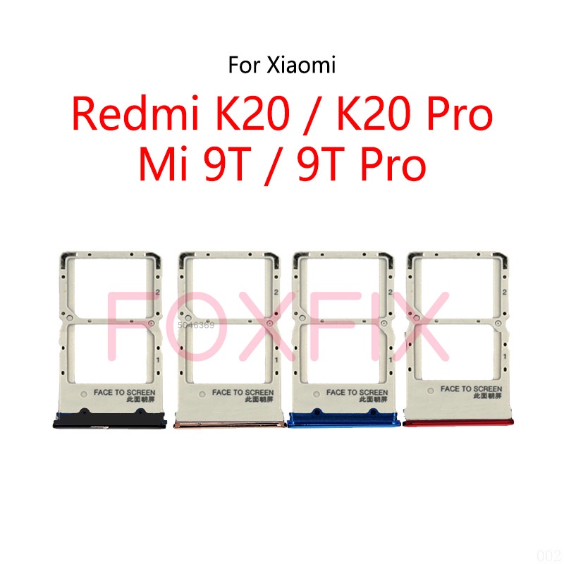 卡插槽托盤適用於小米 Redmi K20 Pro / Mi 9T Pro Sim 卡座插座更換
