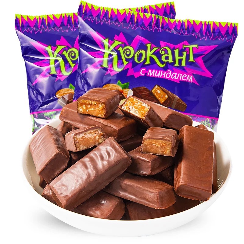 🔥熱銷新品 日期新鮮🔥KDV進口俄羅斯紫皮糖kpokaht巧克力糖果喜糖果休閑零食品
