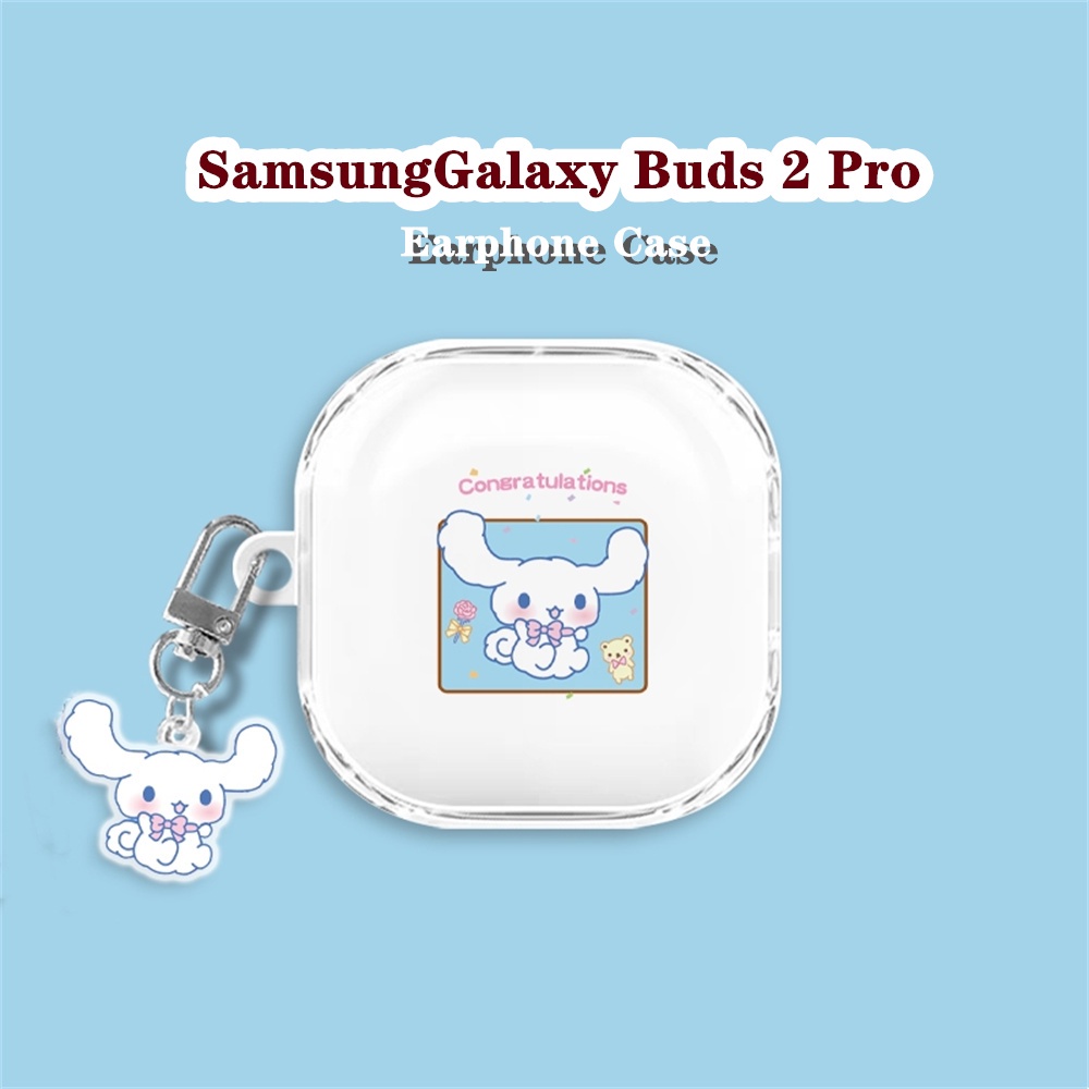 SAMSUNG 【快速發貨】適用於三星 Galaxy Buds 2 Pro 保護套時尚透明卡通系列軟矽膠耳機套保護套