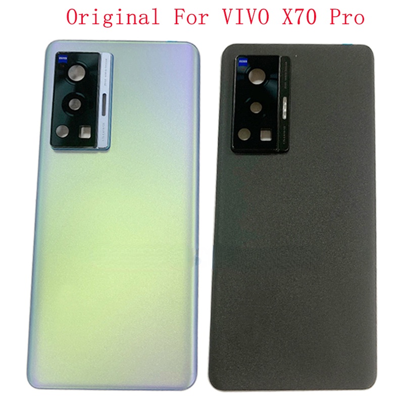 適用於 VIVO X70 Pro 後蓋的原裝電池蓋後門外殼帶相機鏡頭徽標維修零件