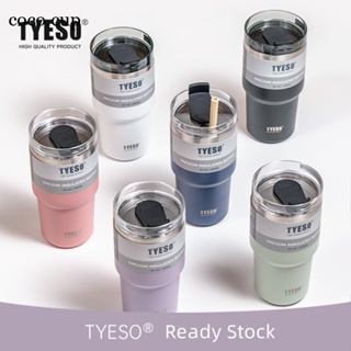 Tik Tok 熱銷 TYESO mug 大容量304不鏽鋼保溫杯 辦公室咖啡杯 珍珠奶茶杯 日式創意便攜飲水杯子 30