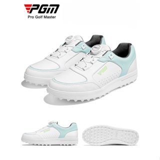 PGM 高爾夫鞋女超防水防滑固定底扭扣鞋帶小白鞋運動鞋女鞋