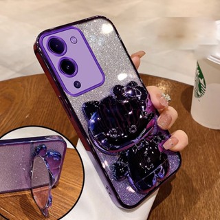 外殼 infinix note 12 g96 手機殼帶軟金邊閃亮透明減震保護保險槓鏡貓支架 sfktm01