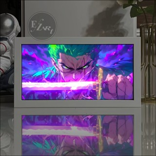 迷你燈畫動漫一件式 LED 燈架 3D 燈箱展示架美學房間餐桌裝飾收藏愛好禮物 EZArt