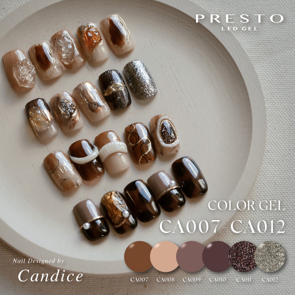 karen精選✾PRESTO✾『CA001-CA012系列』CA系列罐裝凝膠♡彩色凝膠♡色膠♡Candice講師監製