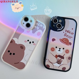 外殼小胖女孩 TPU 手機殼 Nice Bear 適用於 Realme C55 C53 C35 C30 C30S C21