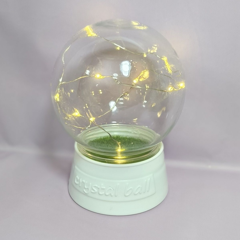 小夜燈兒童創意手工玩具球體塑膠球形燈罩瓶diy防塵罩透明水晶球