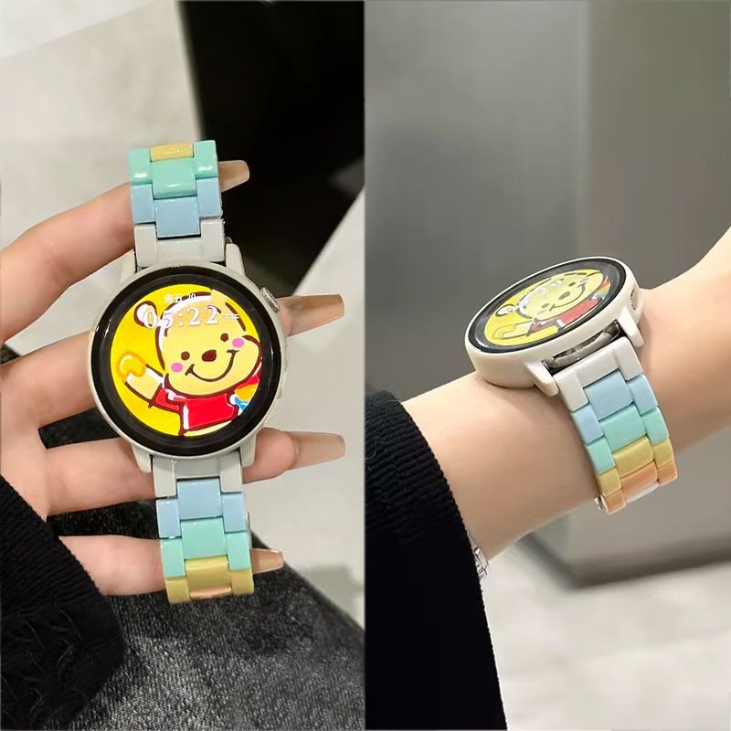 22MM可愛透氣樹脂錶帶 小米手錶運動版 Color2 小米手錶S3 S2 S1 Active 小米手錶2Pro錶帶