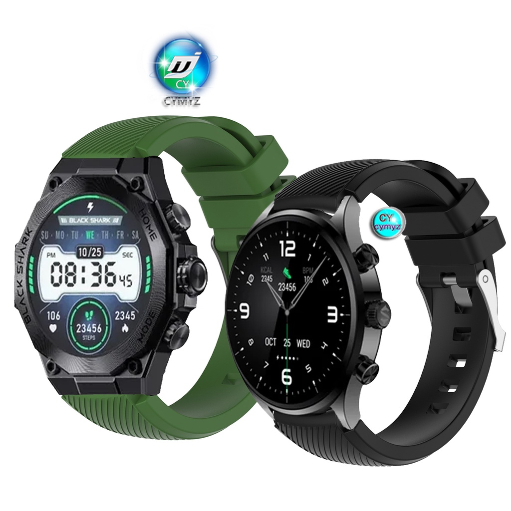 Black Shark S1 Classic 智能手錶錶帶矽膠錶帶適用於 Black Shark S1 Pro 錶帶錶帶
