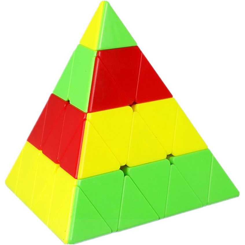 奇藝 4x4 金字塔立方體無貼紙專業奇藝金字塔 4x4 立方體教育益智指尖玩具兒童奇藝原創