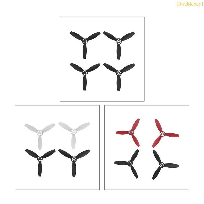 Dou 4 件套黑色白色紅色塑料螺旋槳耐用快速釋放支柱葉片適用於 Parrot Bebop 2 Drone fpv 2