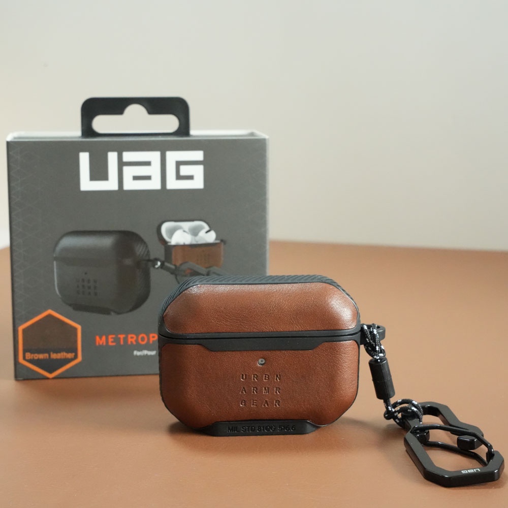 Uag Airpods Pro 2 AirpodsPro 皮套 1 2 Pro2 Airpods2 保護套帶鑰匙扣碳紋理