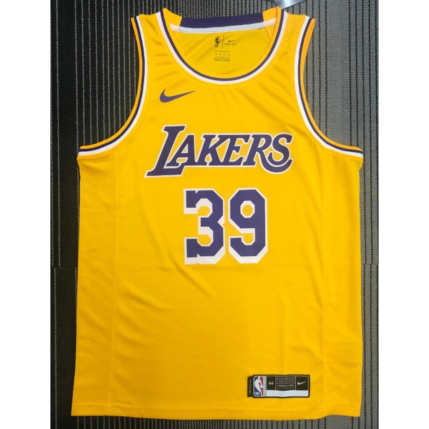 熱賣球衣 5 款 NBA 球衣洛杉磯湖人隊編號 39 HOWARD 復古黃色 O 領籃球球衣