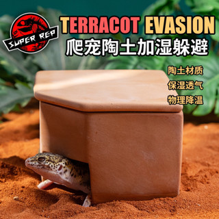 免運包郵 直角設計睫角守宮豹紋守宮陶土加濕躲避洞保溫保濕爬蟲蜘蛛蠍子躲避屋【家樂】