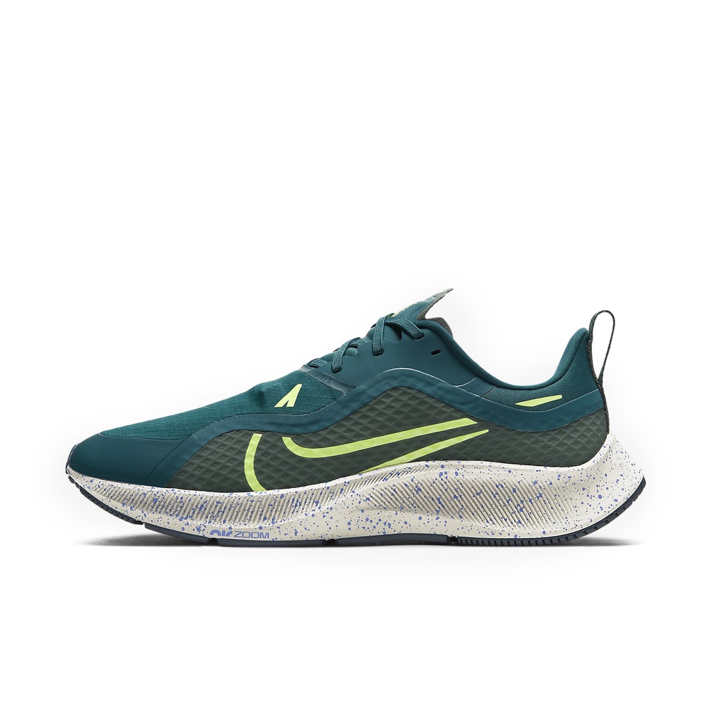 Nike 慢跑鞋 Air ZM Pegasus 37 Shield 防潑水 湖水綠 路跑 男鞋 CQ7935-300