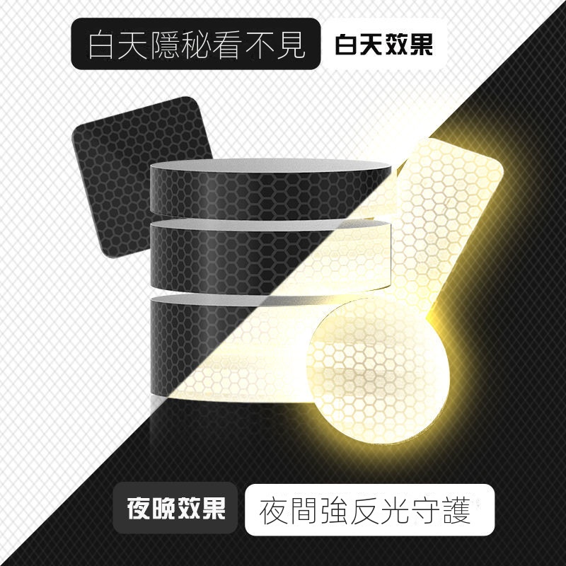 🔥台灣好物熱賣🔥3M黑色反光貼條 車貼便利貼 隱形黑科技摩托車 電動車貼紙安全個性貼