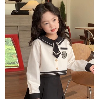 90-130 女童JK制服套裝 兒童學院風套裝 韓版女童套裝 小孩制服套裝 女寶制服 女童學院風套裝