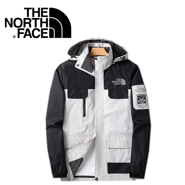 M-8XL The North Face男式防水夾克高品質大號寬鬆防風夾克登山騎行戶外夾克外套男式