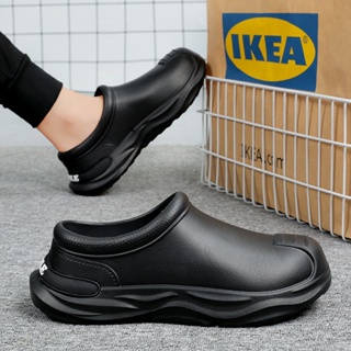防油水鞋 防水男士廚師鞋 防滑工作安全鞋大尺碼38-45