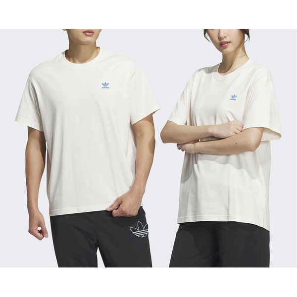 Adidas VDAY Tee SS 1 IK8651 男女 短袖 上衣 T恤 情人節 情侶穿搭 棉質 愛迪達 米白