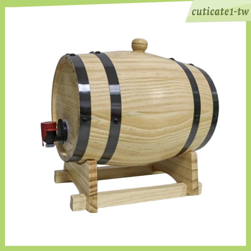 [CuticatecbTW] 1l/1.5l/3l 桶分配器,桶,木啤酒儲存設備,木桶,橡木桶,帶啤酒、酒吧支架