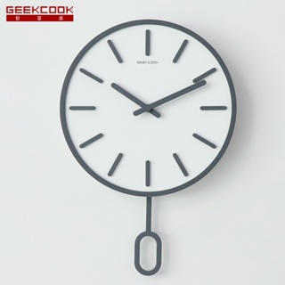 木質時鐘 時尚家用創意鐘錶 簡約北歐掛鐘 靈動時刻 現代簡約風格