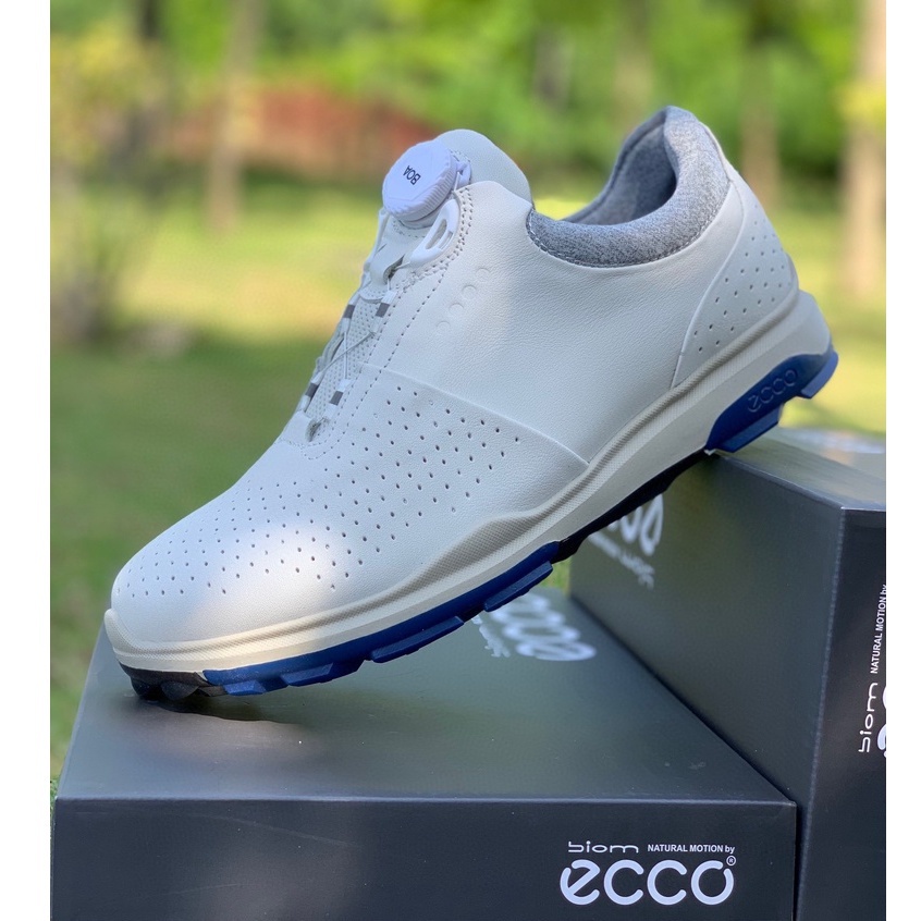 ECCO新款高爾夫休閒運動鞋男 春季新款男士透氣跑步球鞋 健步鞋 ZWVS