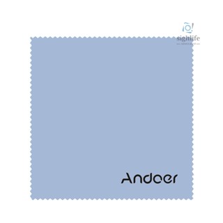 Andoer 10x10cm 超細纖維清潔布用於眼鏡螢幕清潔布用於鏡頭/數碼單反相機/攝像機/手機/平板電腦/電腦的高階