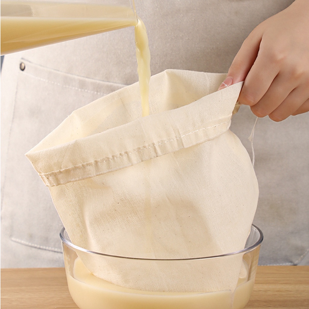 可重複使用的啤酒釀造過濾器袋奶酪布用於過濾未漂白棉自製釀造奶酪布過濾器過濾器