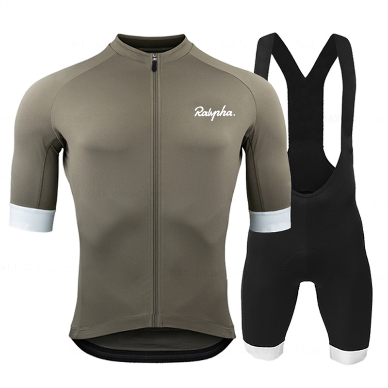 2023 Raphaful 騎行服公路自行車套裝男士專業背帶褲短褲山地自行車騎行服 Maillot Ciclismo 制