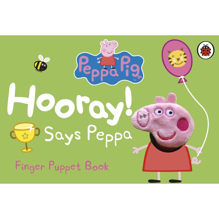 Peppa Pig: Hooray! Says Peppa Finger Puppet Book (指偶硬頁書)/Peppa Pig【三民網路書店】