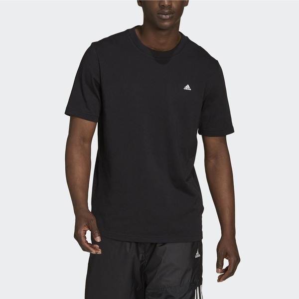 Adidas M Fi Cc Tee H21533 男 短袖上衣 運動 休閒 亞洲版 吸濕 排汗 棉質 舒適 黑