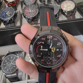 法拉利周邊精品手錶 石英錶 男士腕錶 指針式男士專用表 全新禮盒裝