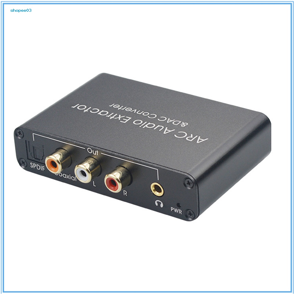 [Ky] Hdmi 兼容 ARC 音頻提取器 DAC 適配器光纖同軸 35 毫米耳機轉換器