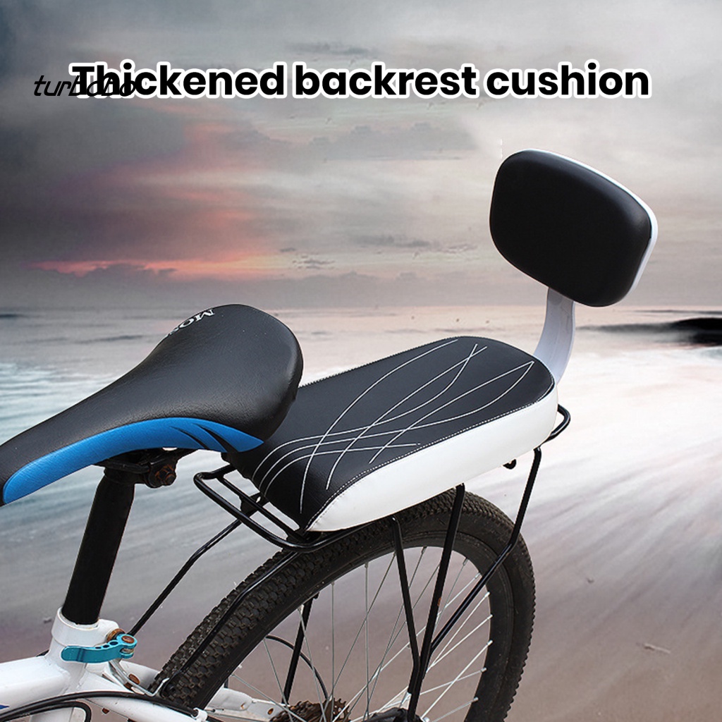 Tu 加墊自行車後座墊自行車後座墊舒適的自行車後座帶腳凳,適合兒童安全安全的嬰兒背帶鞍座