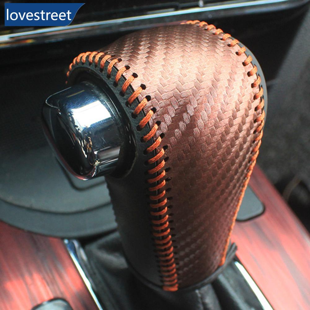 HONDA Lovestreet 汽車齒輪皮革內部換檔旋鈕頭罩配件適用於本田 Vezel HRV HR-V 2014 -