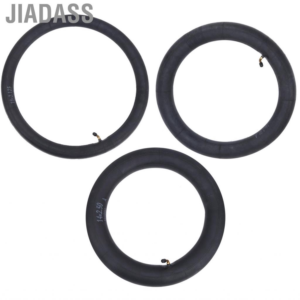 Jiadass 2 件裝 18x2.125/14x2.5/16x2.5 自行車內胎內胎丁基橡膠帶彎閥用於自行車折疊配件