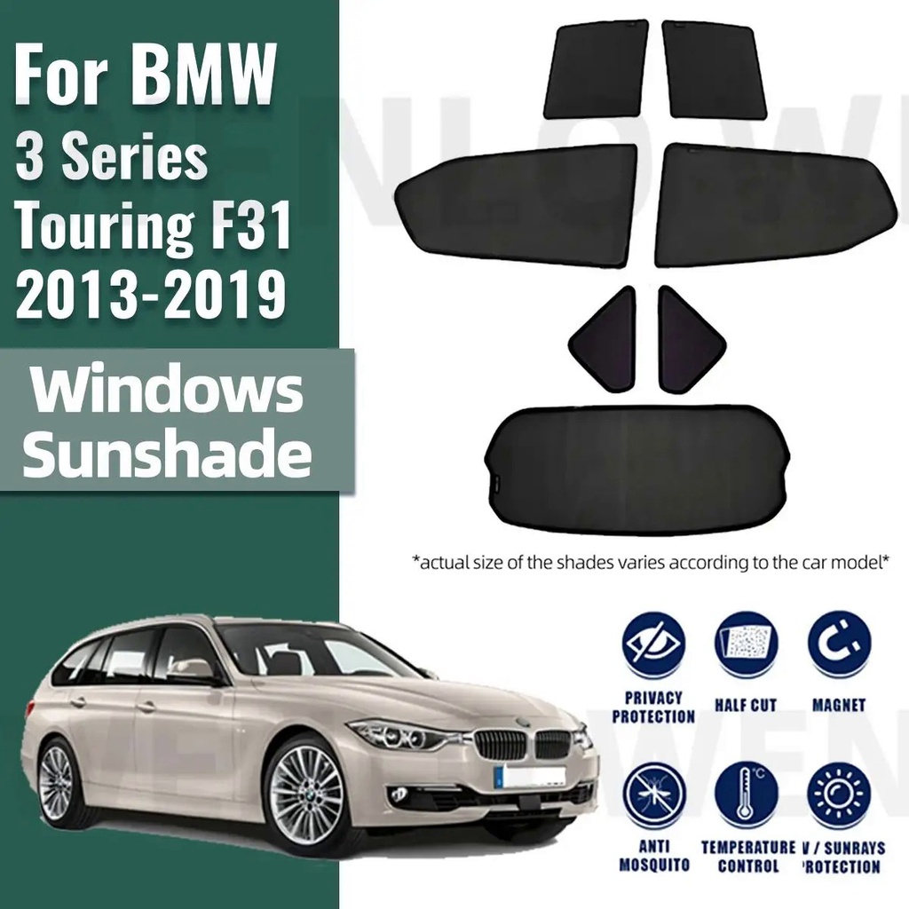 BMW 適用於寶馬 3 系 Touring F31 2013-2019 遮陽板汽車遮陽板前擋風玻璃窗簾夏季窗戶遮陽板汽車