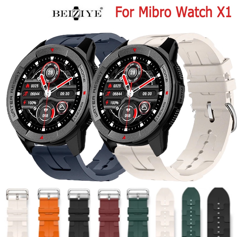 矽膠錶帶  運動防水手錶錶帶Mibro Watch X1 適用於Mibro Watch X1