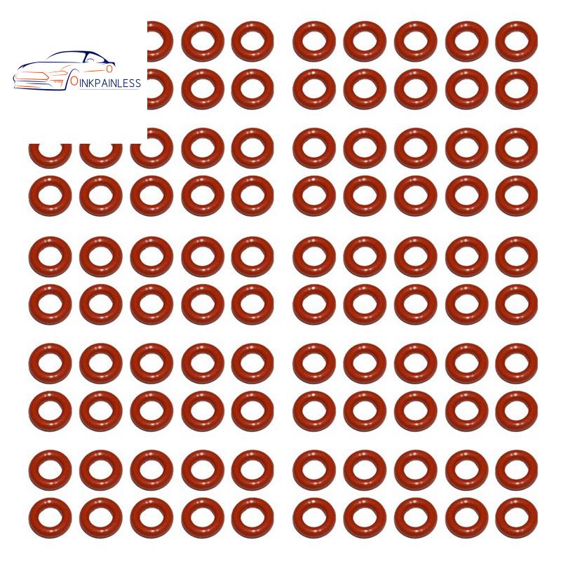 100 件 O 形圈紅色橡膠用於 Saeco/飛利浦咖啡機壓力管 PTFE 管密封圈
