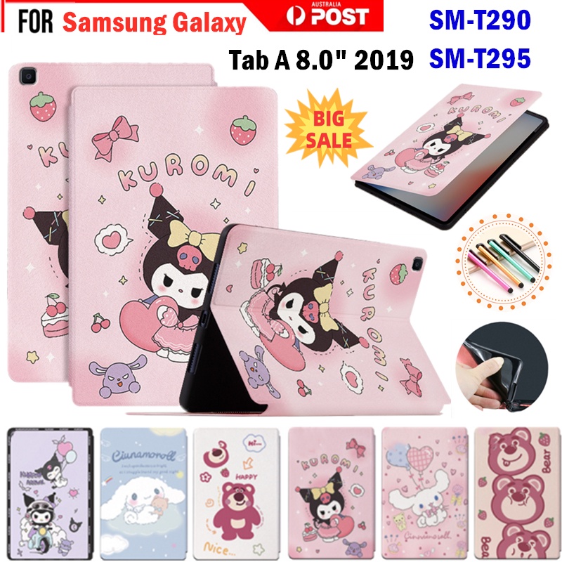 SAMSUNG 適用於三星 Galaxy Tab A 8.0 2019 SM-T290 T295 T297 兒童可愛卡通