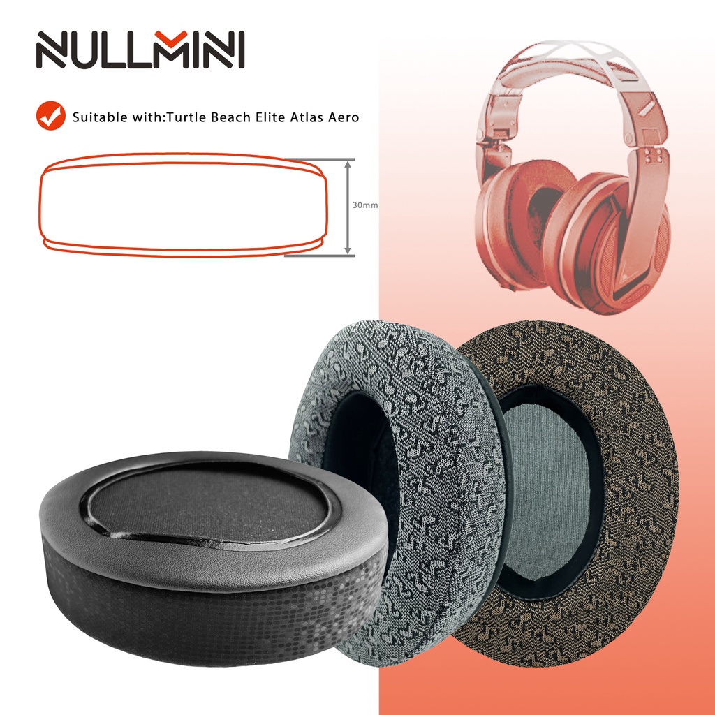 Nullmini 替換耳墊適用於 Turtle Beach Elite Atlas Aero 耳機耳墊耳罩耳機