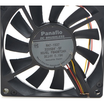 【專註】原裝正品 Panaflo 8015 DC24V 0.19A FBA08T24H 三線 變頻器風扇