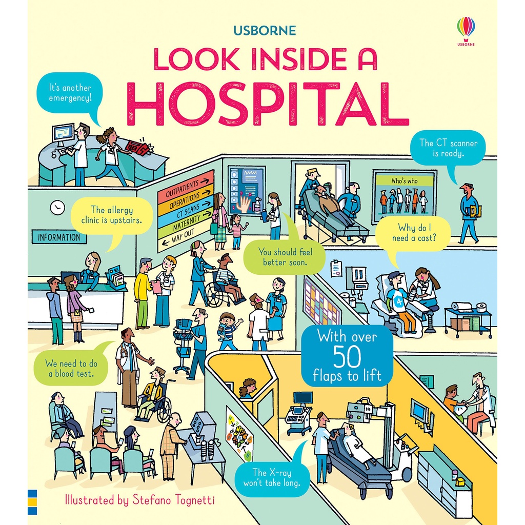 Look Inside a Hospital (硬頁書)/Katie Daynes【禮筑外文書店】