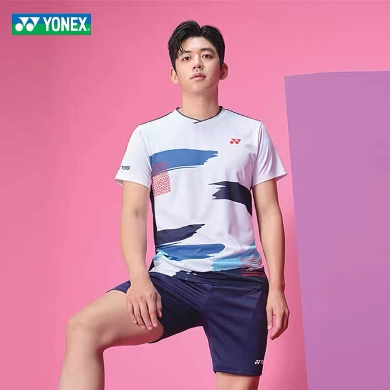 Yonex羽毛球服短袖男女新款運動球衣比賽球衣