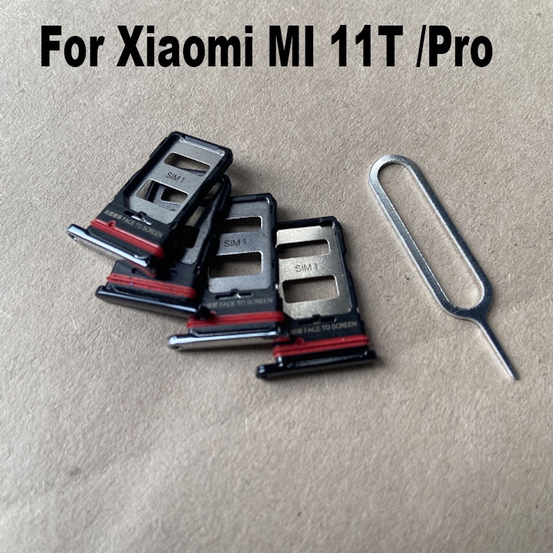 XIAOMI MI 全新適用於小米 MI 11T PRO MI11T Sim 卡托盤插槽支架插座適配器連接器維修零件更換