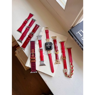 《OP-3C》新年系列APPLE WATCH 新年紅色系列錶帶 女士錶帶 S8 S7 S9 SE iwatch全系列錶帶