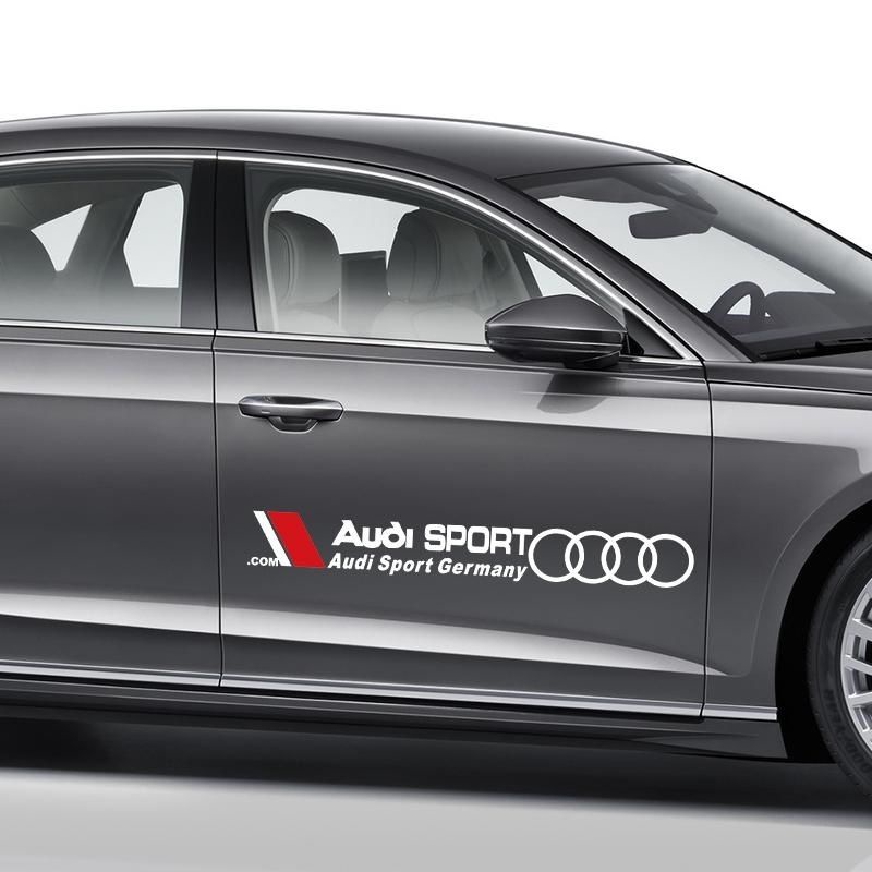 Audi 奧迪 裝飾貼紙 汽車車貼 A3 A4 A5 A6 A7 A8 Q5 Q7 TT 個性拉花 車貼 車門改裝 遮擋